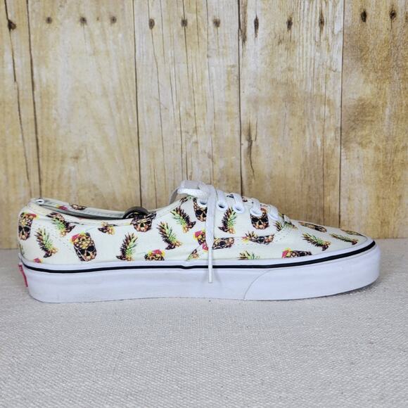 VANS Drained & Confused Aloha Pineapple Skull Low Sneakers Unisex M 7.5/ W 9 - Picture 2 of 14